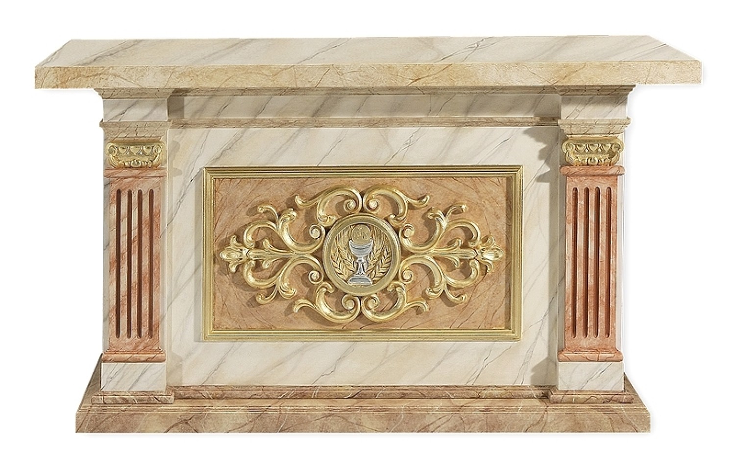 altare - art 1666 - Calice e spighe e Laboratorio Gruppo Liturgico