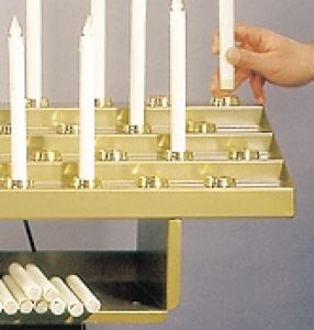 lampararios eletronicos con velas que encajan