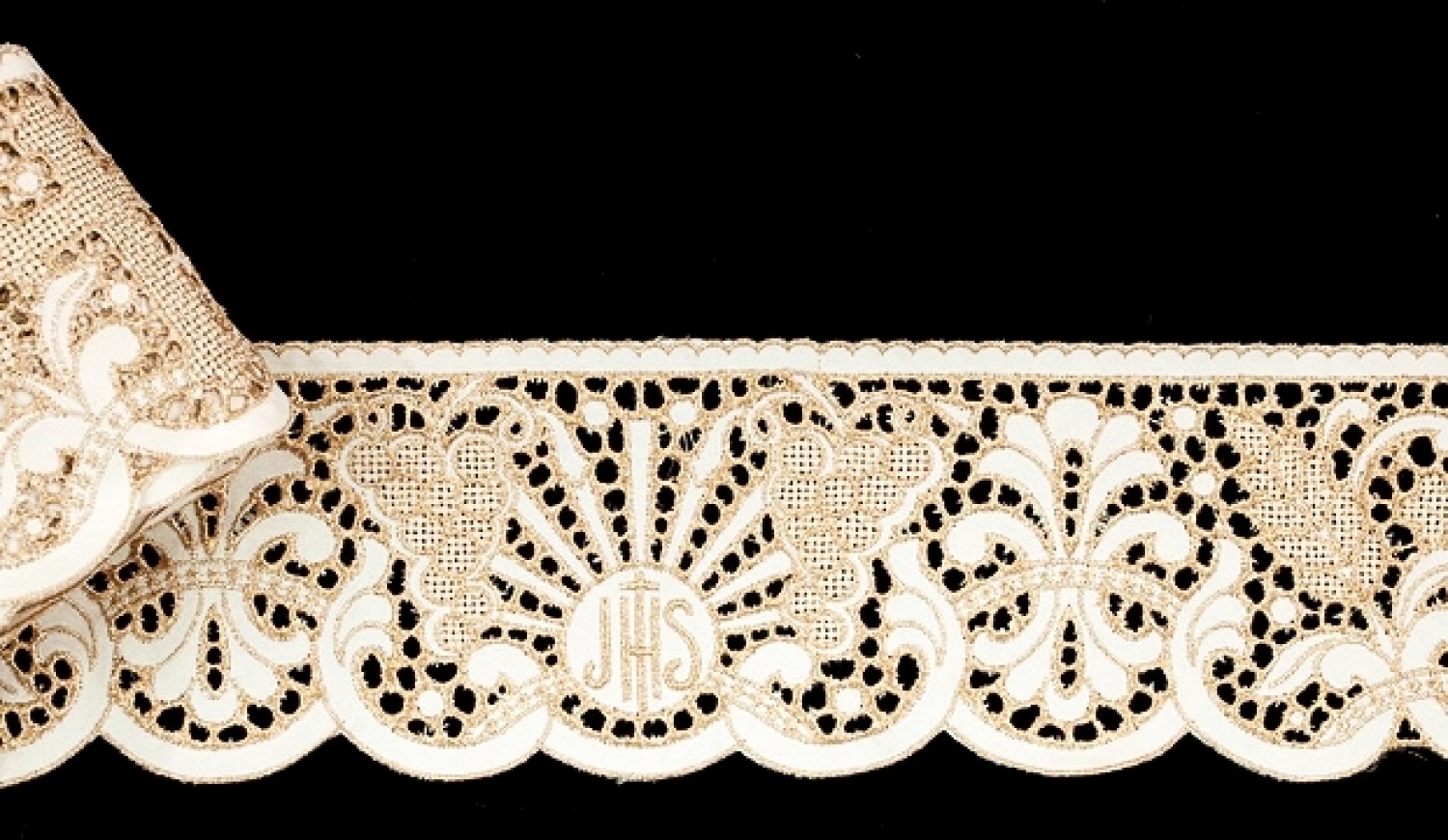 1310.bianco Pizzo Ricamo Intaglio Bianco