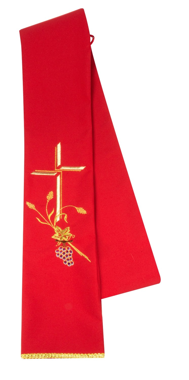 Dalmatica & Estola Para Diácono Ornamento Liturgico Brocado Verde