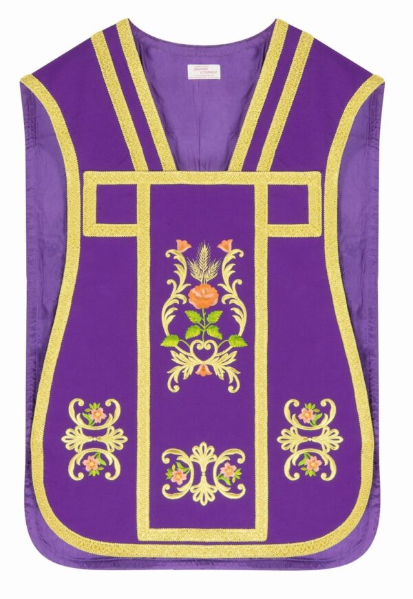 Pianeta stile barocco viola