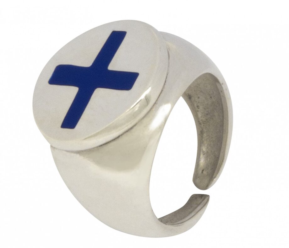 Anello a forma di V in argento sterling: gioielli boho con opale blu da laboratorio - Italia