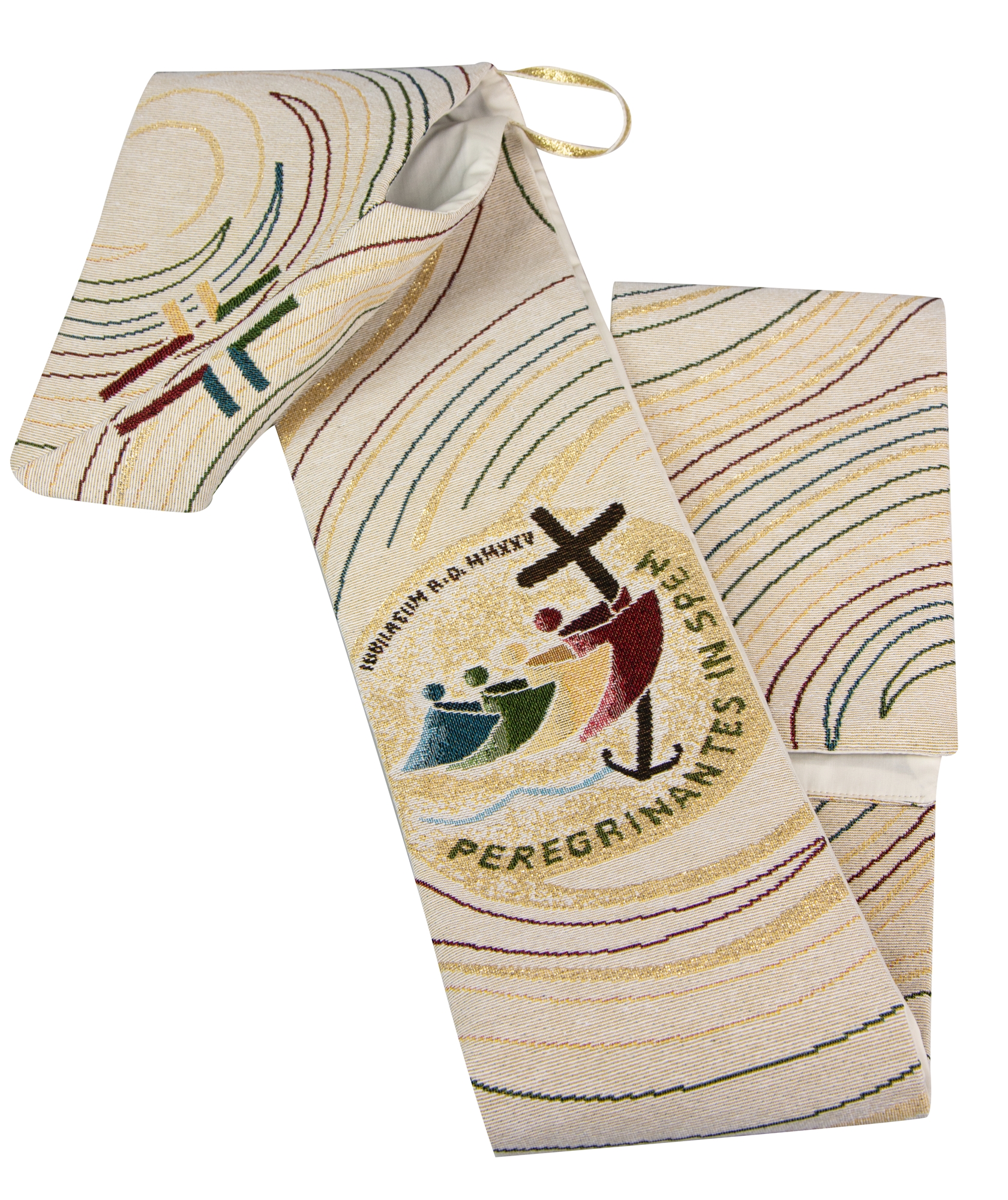 stole with 2025 Jubilee official logo embroidered stole, The Year of